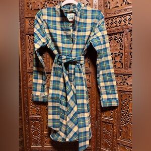 Kiel James Patrick Cozy Cabin Plaid Flannel Dress M